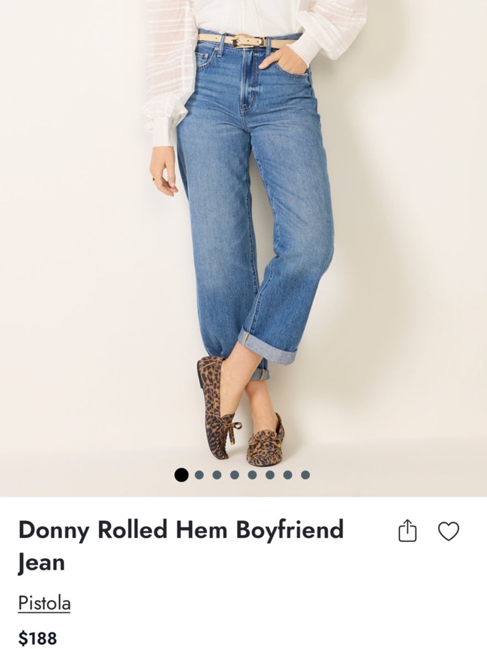 pistola boyfriend Donny rolled jeans from Evereve
